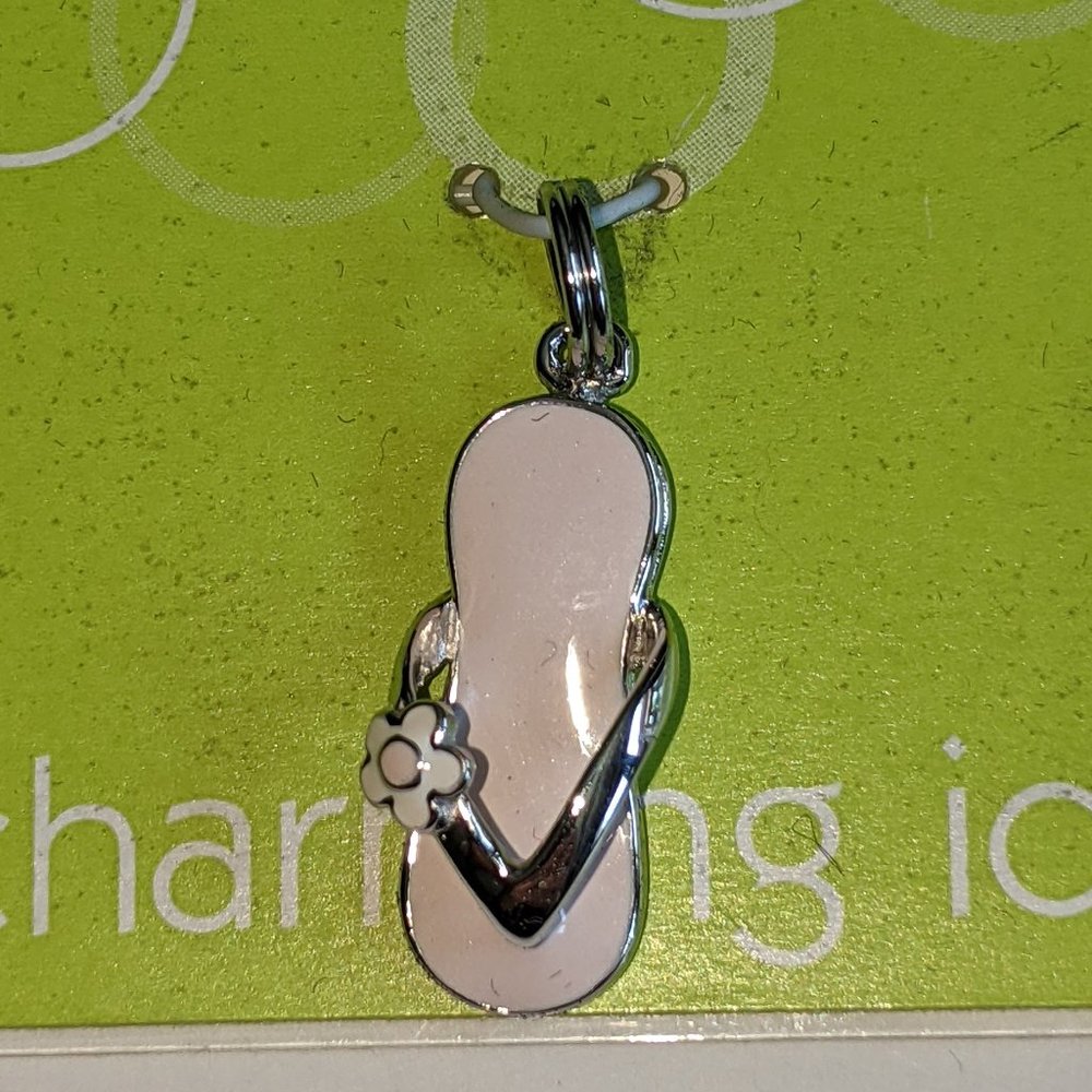 Sterling silver sandal pendant